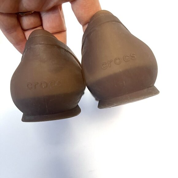 CROCS Rio Pointed Toe Jelly Slip On Flats Comfort Shoes Womens 8 Ballet Shoes - Picture 6 of 12